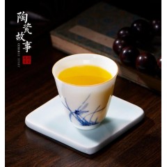 功夫茶杯景德镇茶具陶瓷主，人杯单杯小杯子普洱闻功夫茶杯景德镇茶具陶瓷主，人杯单杯小杯子普洱闻