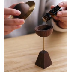 小行星扩香木香薰香器黑胡桃木材质